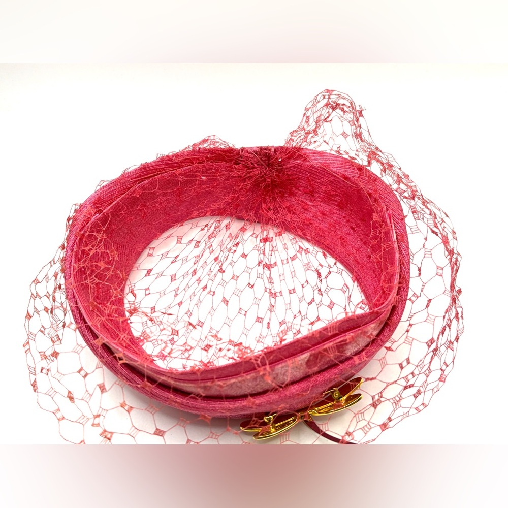 Vintage 1950s/1960s Halo Hat with Birdcage - Picture 9 of 10